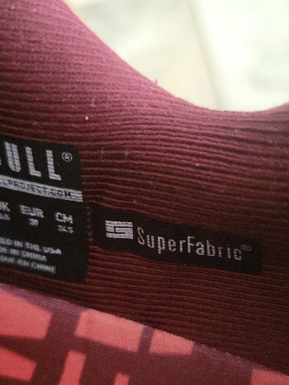 NOBULL Burgundy and Coral Knit Sneakers